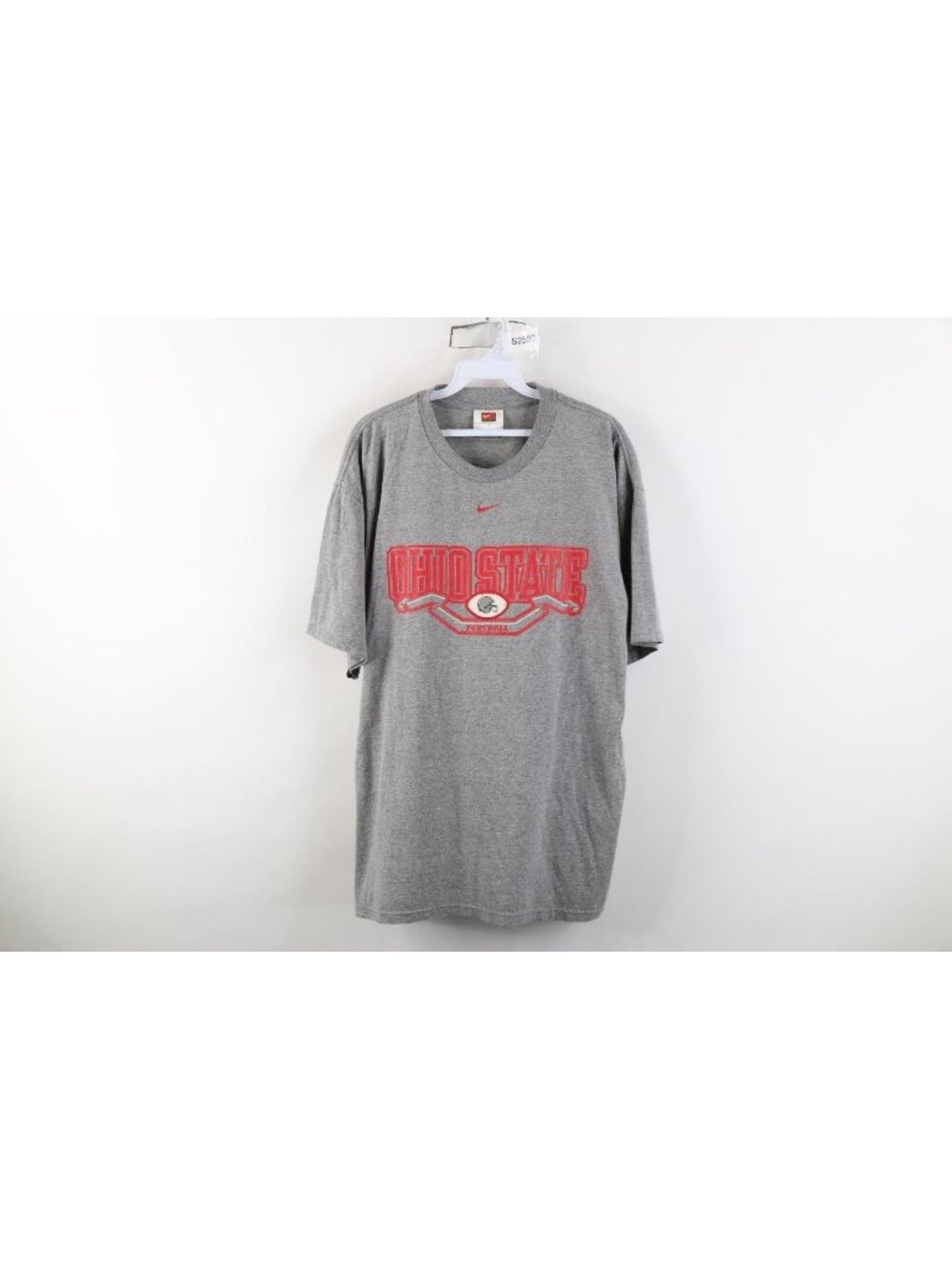 Vtg Nike Men L Travis Scott Center Swoosh Ohio State University Football T-Shirt
